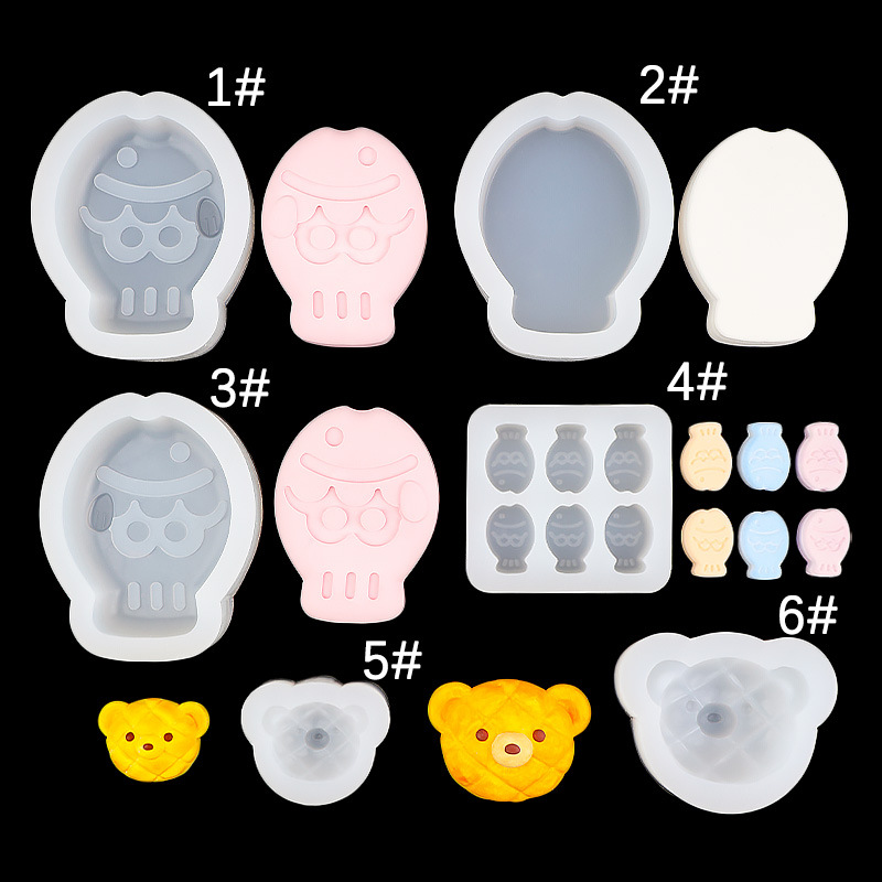 New Taiyaki Sandwich Silicone Mold Homemade DIY Pinch Cake Mousse Chocolate Scented Candle Mold