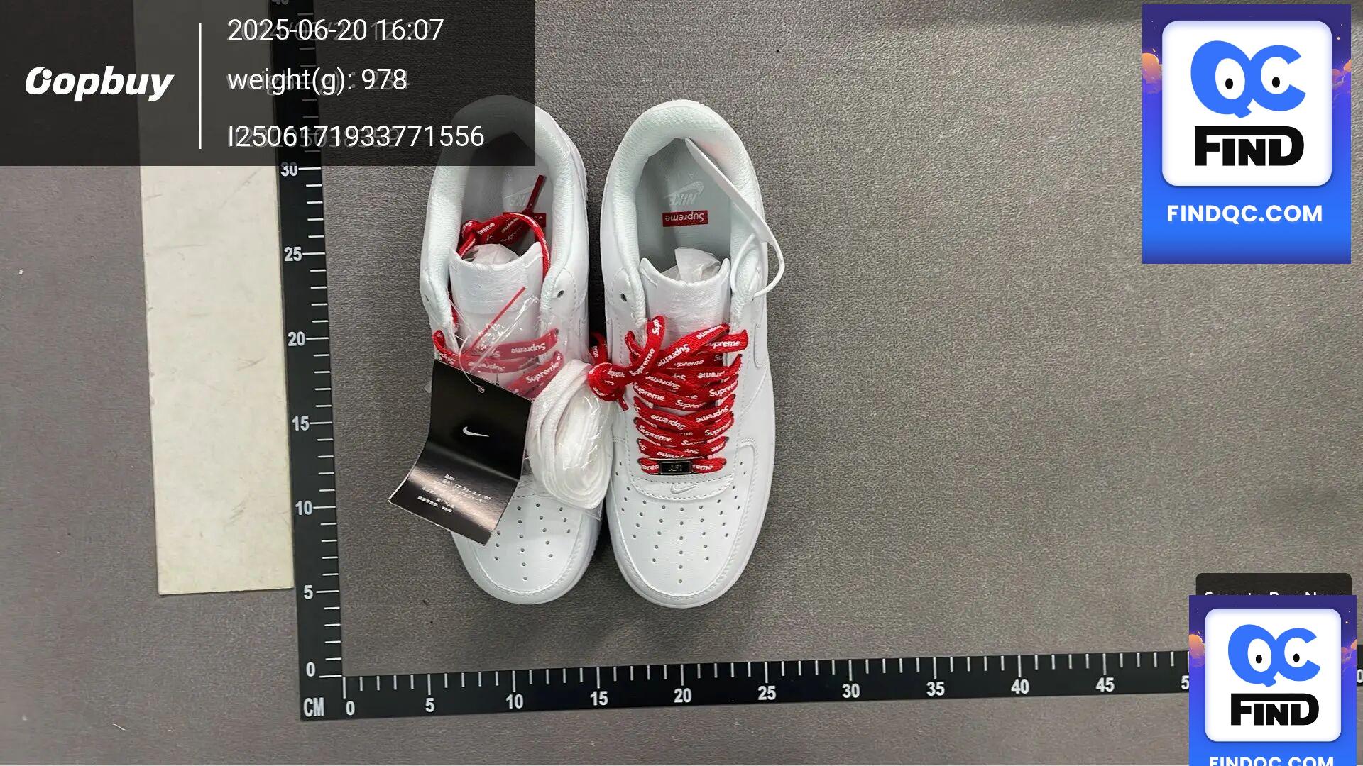 Nike Air Force 1 '07 Supreme White QC