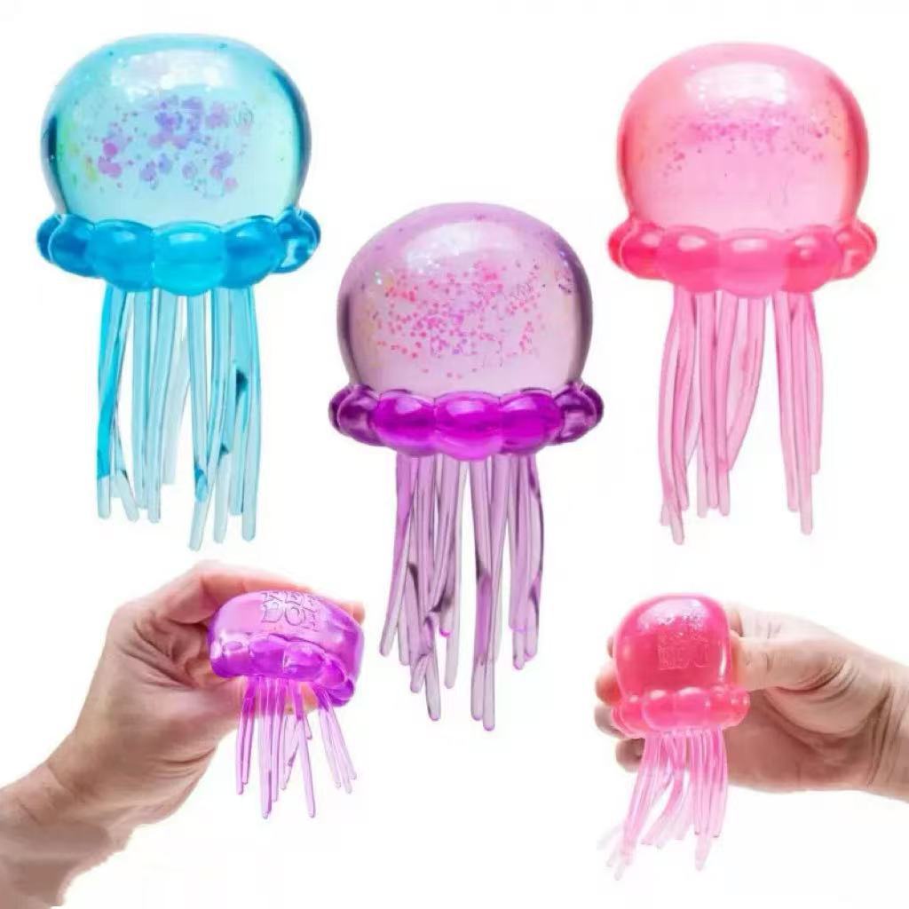Jellyfish Octopus Squeeze Toy Tpr Soft Rubber Stress Relief Gadget Squeeze Toy Jellyfish Hand Squeeze Stress Relief Vent Toy Fotografie QC de pe 1688 pe Qualit.ly