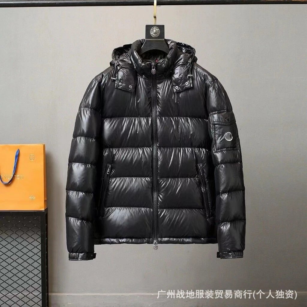 Cross-border high version foreign trade M Maya black classic down jacket white down comfortable warm cold-proof hooded coat Foto QC de WEIDIAN na Qualit.ly