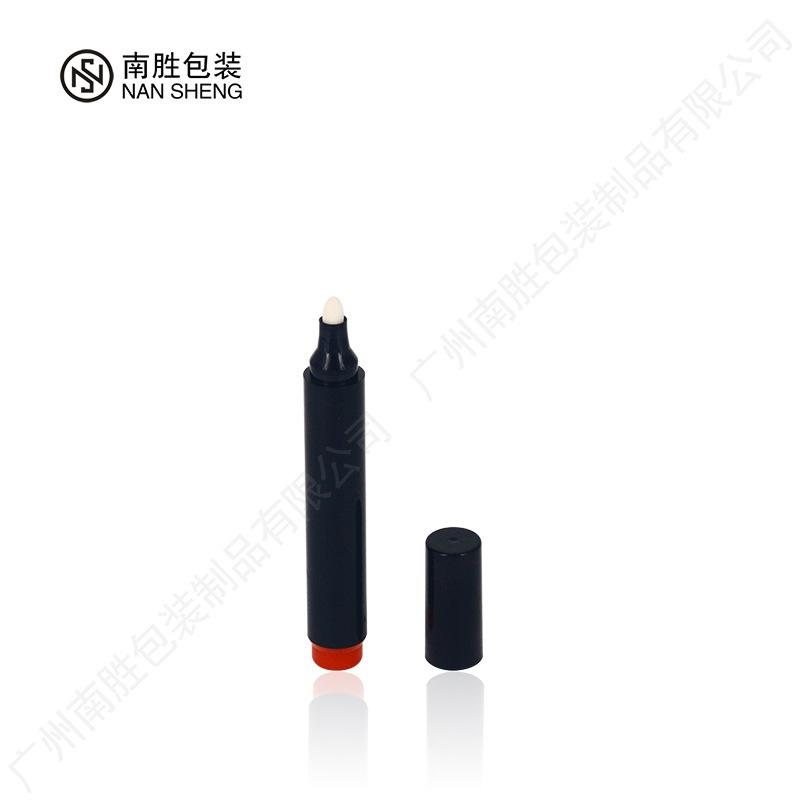 Marker Liquid Lipstick Pen Packaging Material Straight Round Black Lip Liner Plastic Tube Eyeliner Makeup Pen Manufacturer