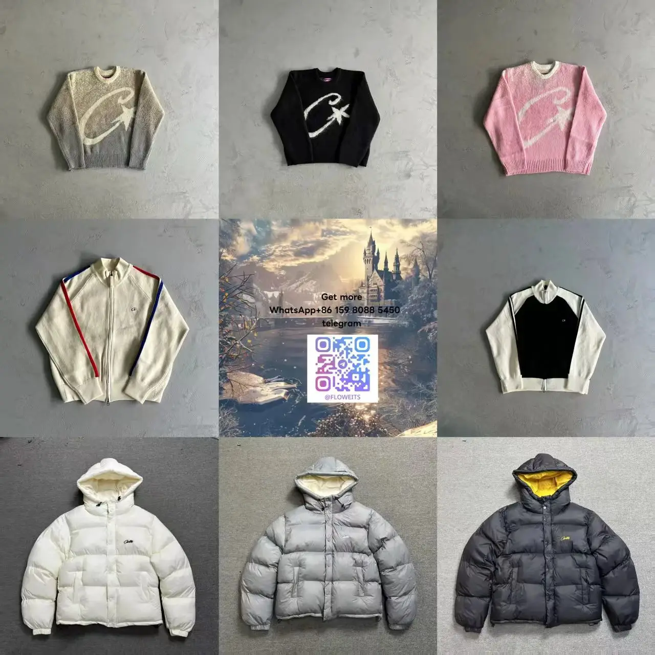 LS19--High quality C sweater cotton down jacket