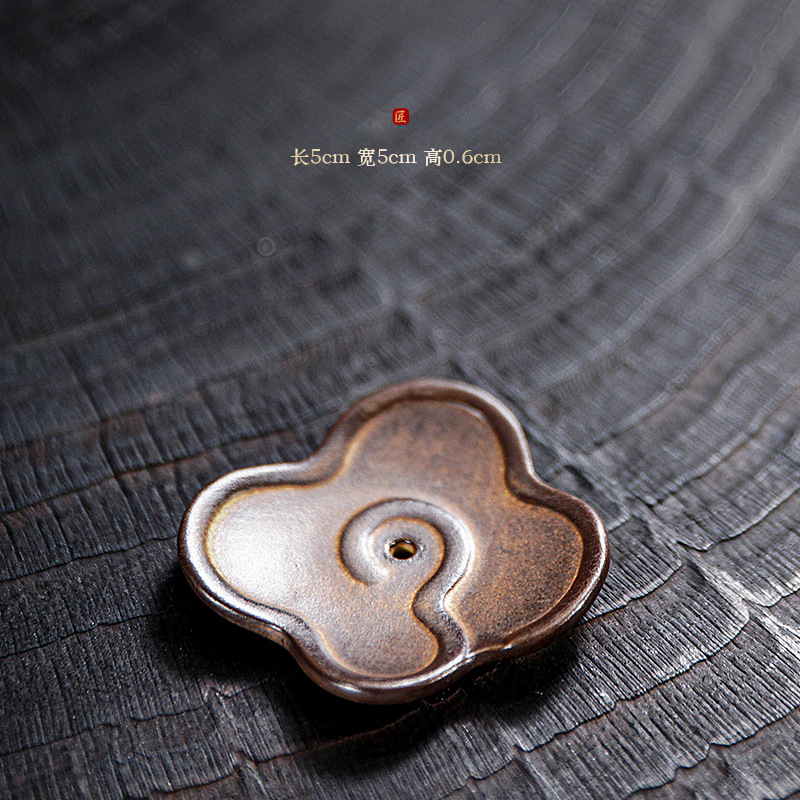 Xiangyun small line incense insert ceramic incense burner incense plate small accessories line incense small incense holder retro color aromatherapy small ornaments