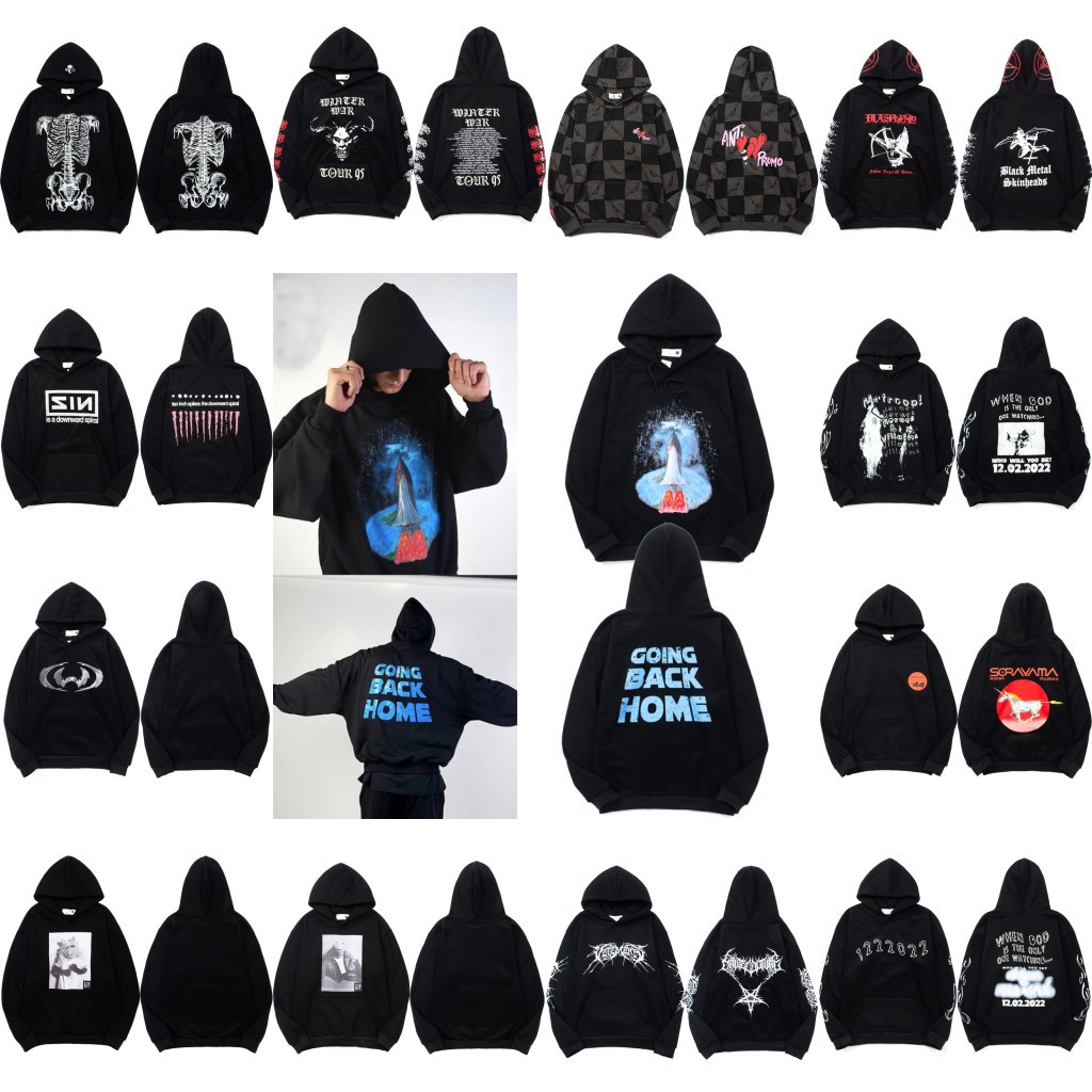 American High Street Retro Street Super Hot Letter Pattern Printed Hooded Sweatshirt for Men and Women, Casual Trendy Hoodie