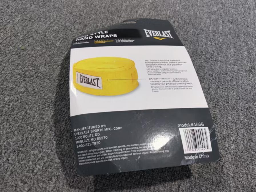 Everlast Hand Wraps Boxing Muay Thai Fighting Sanda Sports Bandage Hand Wrap Hand Protector with Slight Elasticity QC
