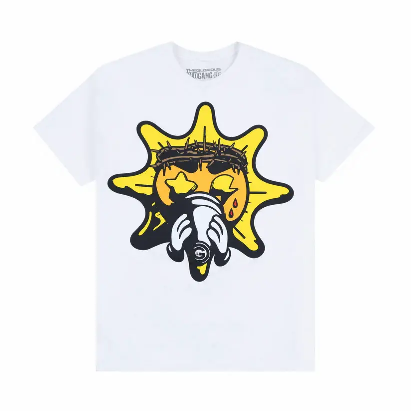 GOLOGANG Cartoon Sun Men's and Women's T-shirt