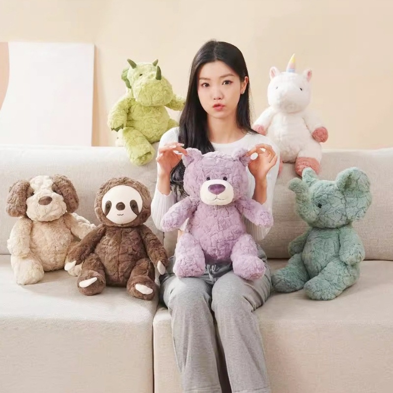 Mengbang Dinosaur Bear Doll Plush Toy Children's Soothing Sleeping Doll Lying Doll Birthday Gift Wholesale