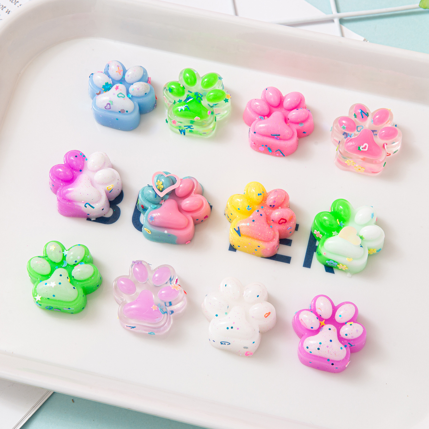 Explosions cartoon cute colorful color kitten claw pinch music mini decompression children's toys stall wholesale goods