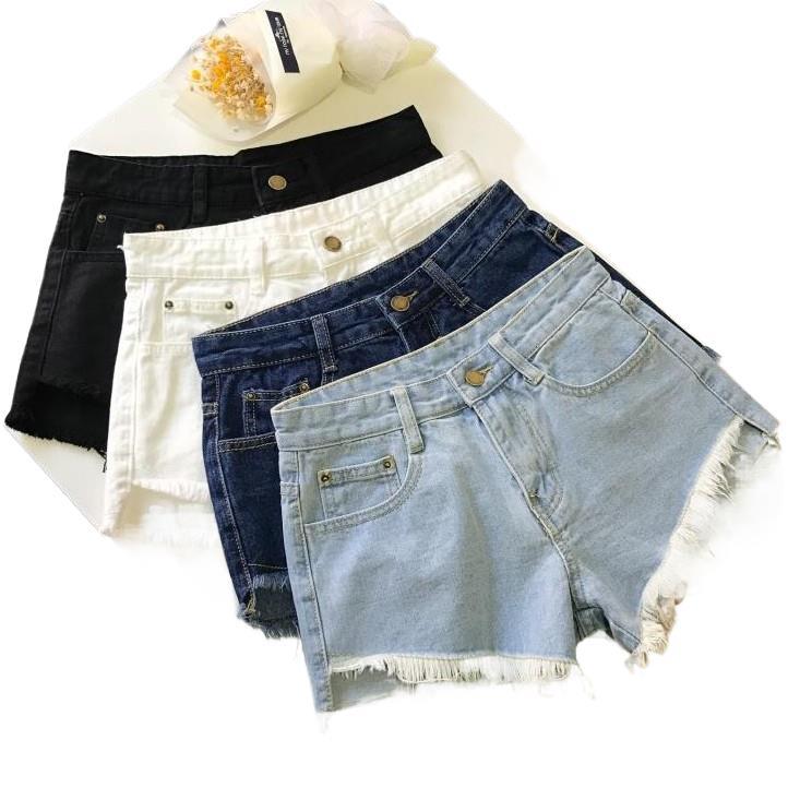 Factory summer Korean version of loose high waist simple casual Denim shorts Joker hot pants children spell a lot of explosions
