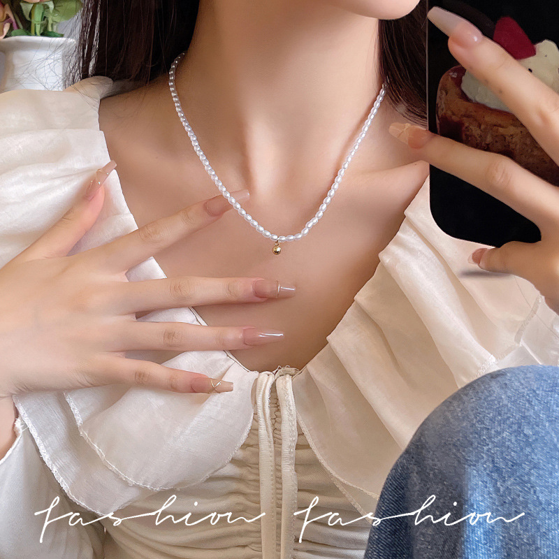Ultra-Fine Versatile Xiaomi Imitation Pearl Necklace for Women, 2026 New Model, Clavicle Chain with a High-End Feel, Light Luxury Neck Accessory