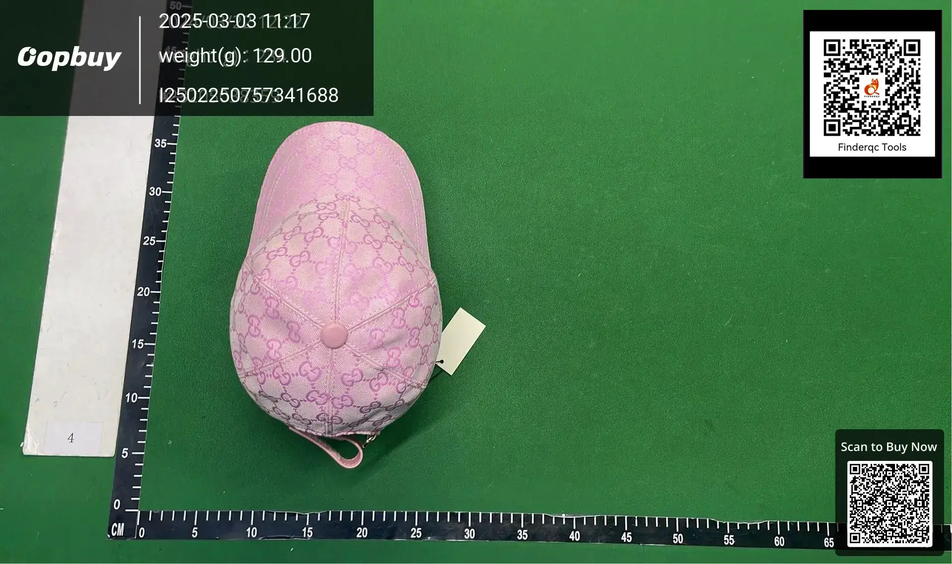 Gucci GG Canvas Baseball Cap Pink