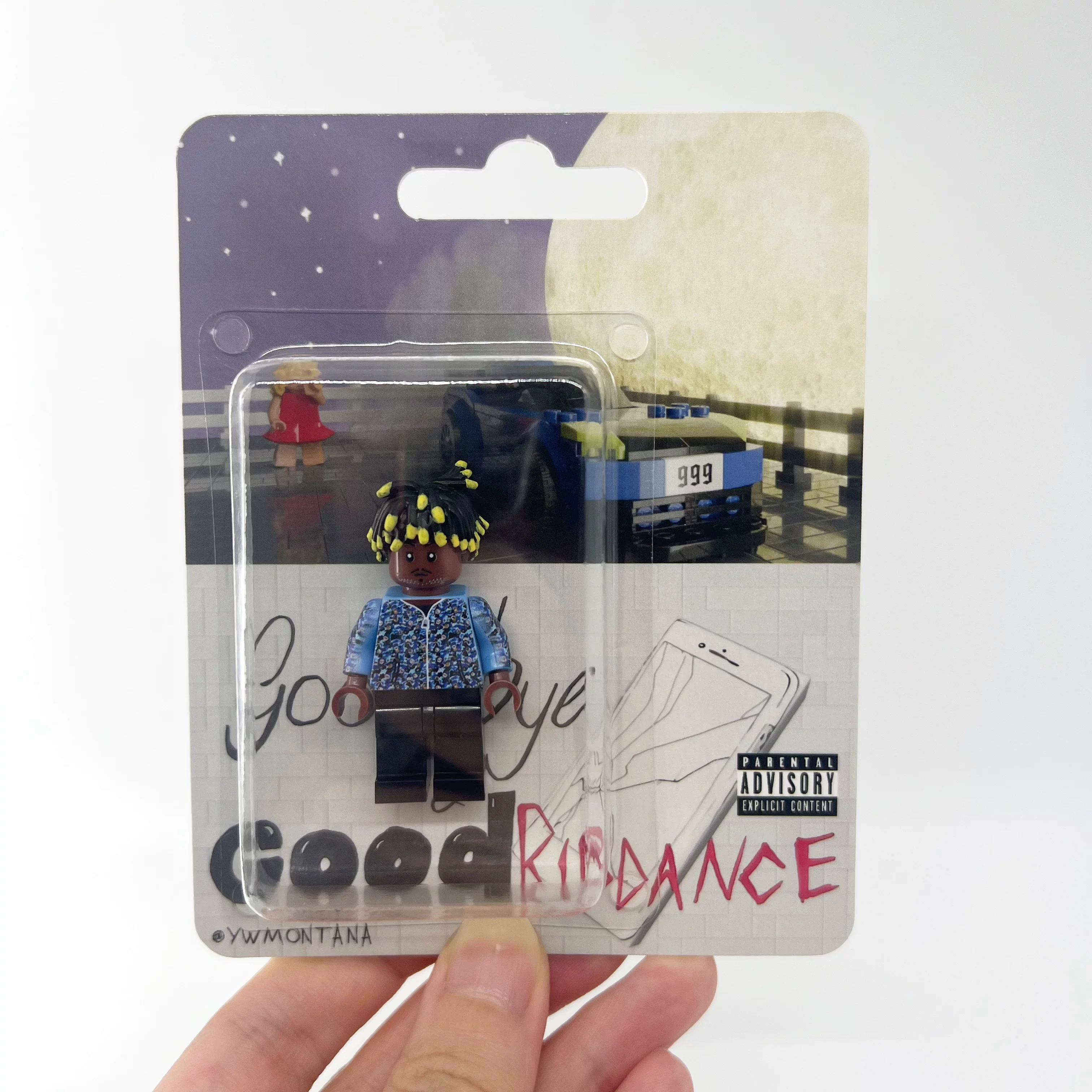 Juicewrld Juice Building Block Hanging Card Toy Goodbye & Good Riddance Album Merchandise Figures