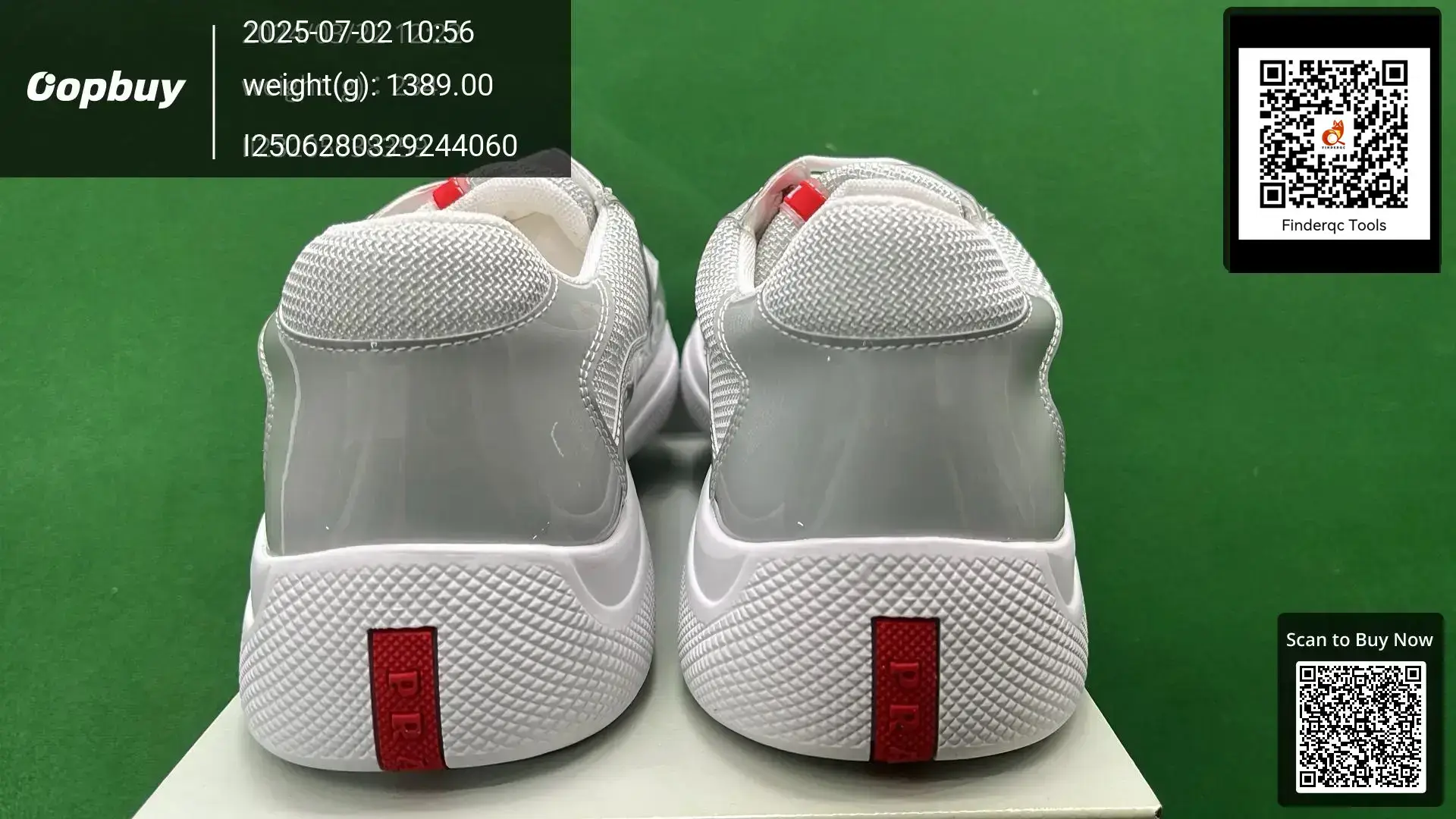 Prada America's Cup Sneakers Silver