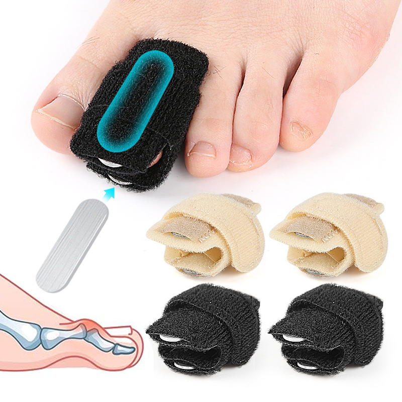 Adjustable Hammer Toe Bending Claw Toe Stretching Toe Protector Hammer Toe Straightening Wearable Shoe Double Aluminum Splint Strap