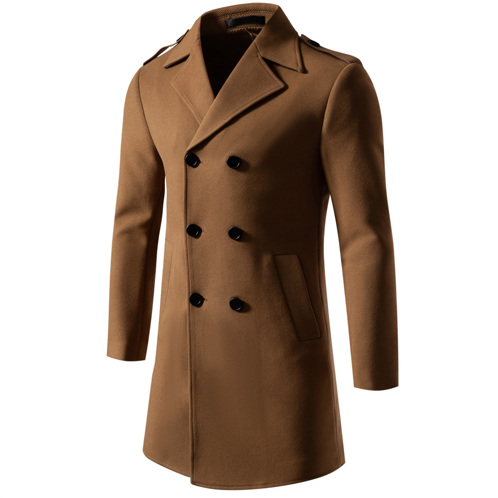 Autumn 2023 New Cross-border Foreign Trade Men's Casual Business Men's High Quality Solid Color All-match Coat