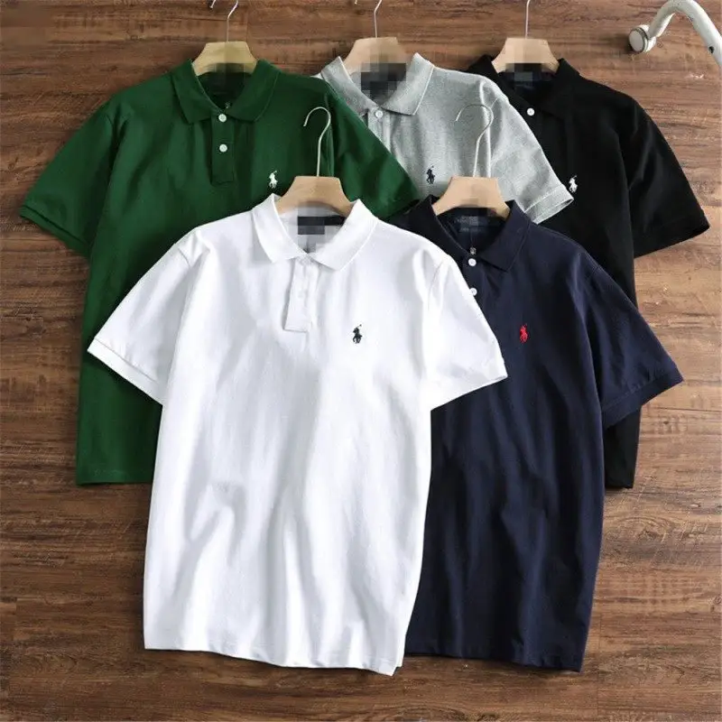 OK8-男士polo衫纯色商务翻领刺绣拉夫RL短袖休闲小马标绣花POLO衫WhatsAPP+86 17759116642