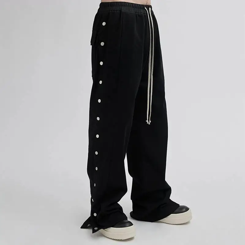 Pink Elephant Diablo Style Athletic Casual Side Button Split Casual Pants Pants Pants Work Pants Zi