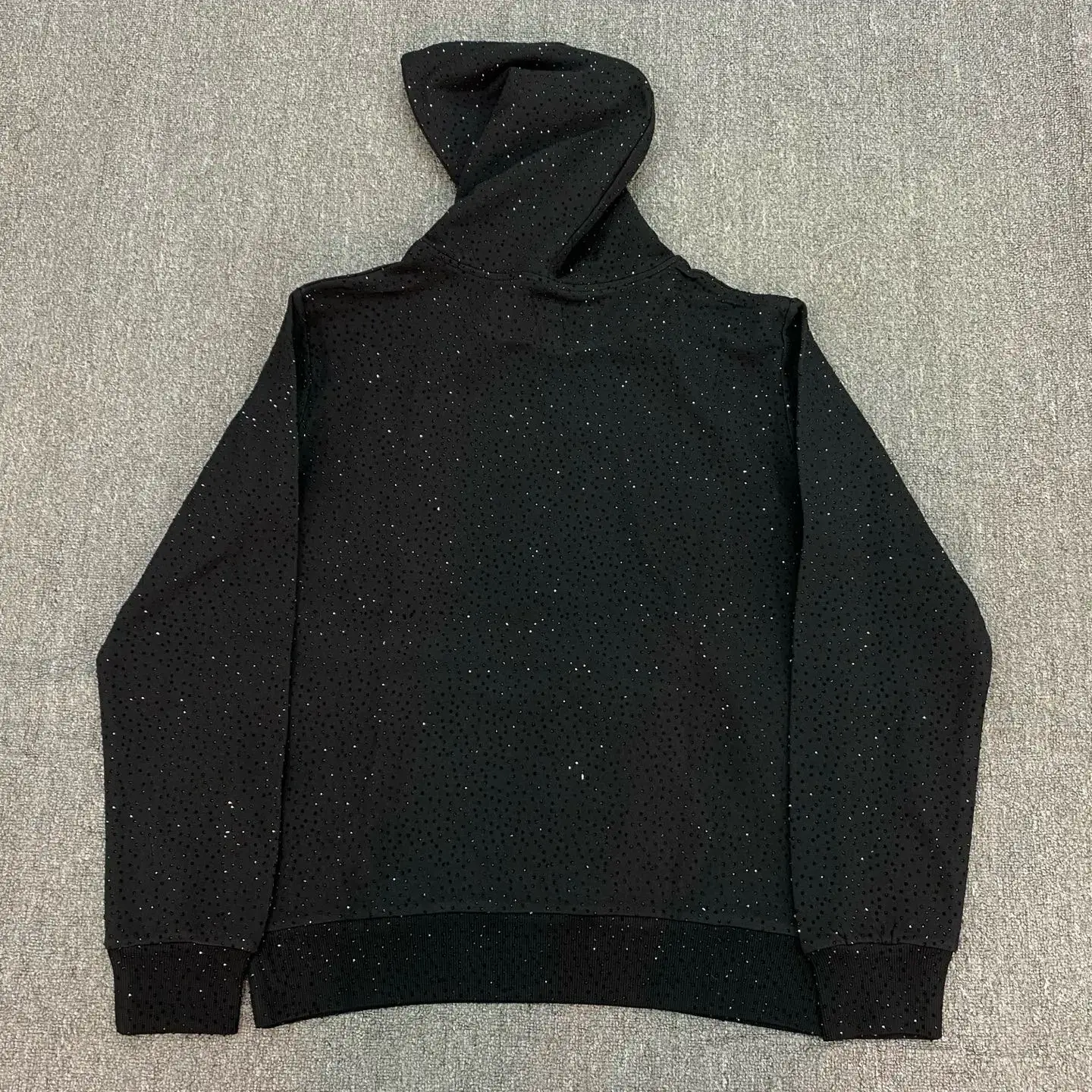 Sp5Der 55555 Men and Women Loose 25Ss Starry High Street Cross-Border Niche Hot Diamond Hooded Sweatshirt