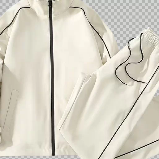 Velvet Zipper Hoodie Set 51130304
