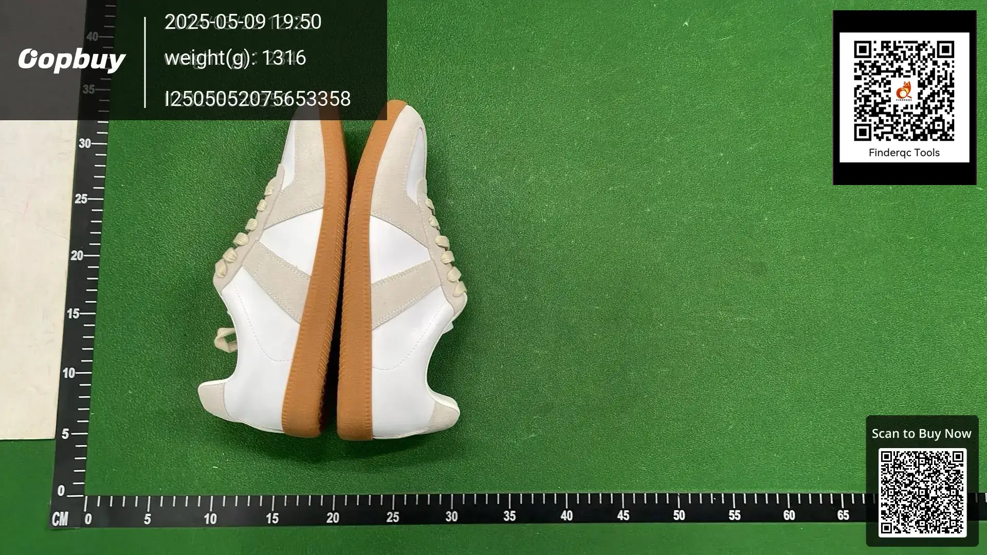 White and Tan Sneakers