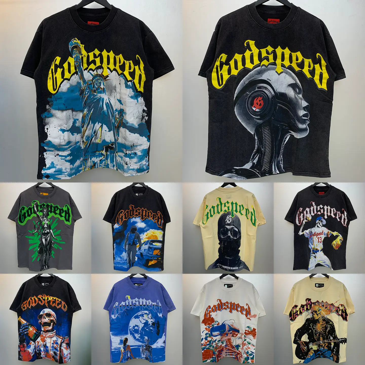American street GS short sleeved loose T-shirt