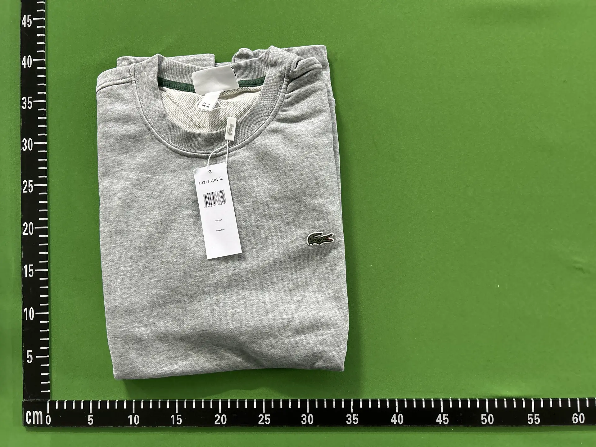Lacoste Grey Crewneck Sweatshirt