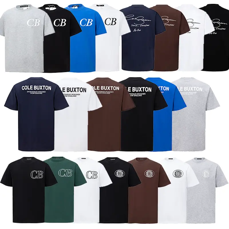 Cross-Border Direct Supply Cole Buxton Niche Normcore Letter Slogan American Casual Couple Cb Short-Sleeved T-Shirt Europe and the United States