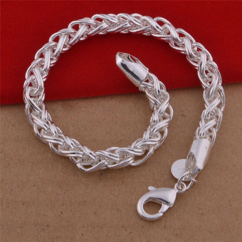 Cross-border 6MM men's domineering fashion twist ring lantern bracelet men's and women's personality handmade veriwhip bracelet jewelry