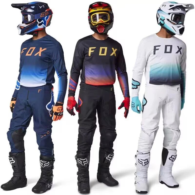 New mountain cross-country racing motorcycle suit, all-season racing gear for motorcyclists—outdoor riding, breathable and abrasion-resistant.
