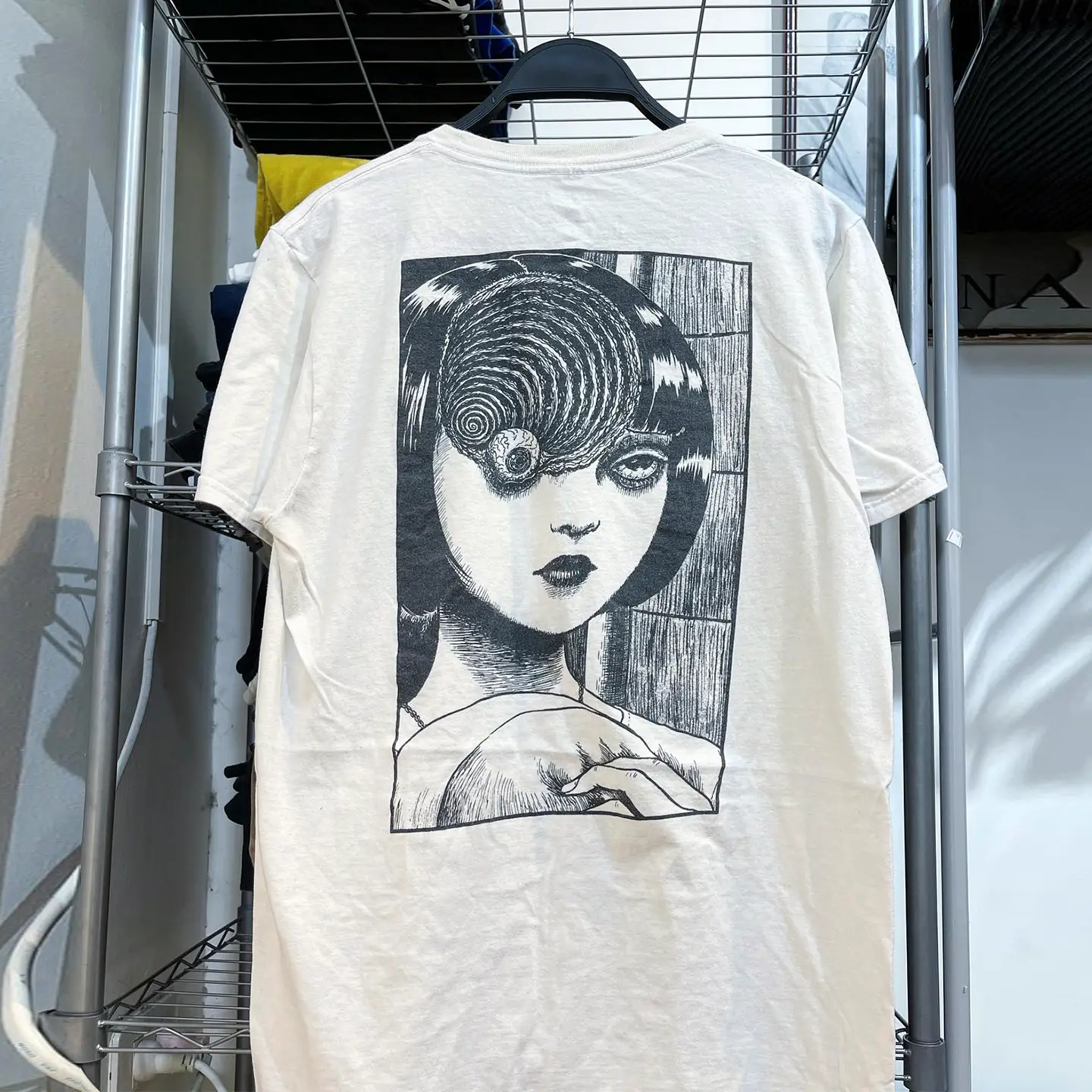 Kawashang Fuji Ito Junji Original Japanese Style Horror Comic Short-Sleeved T-Shirt Vintage Style American Half-Sleeved