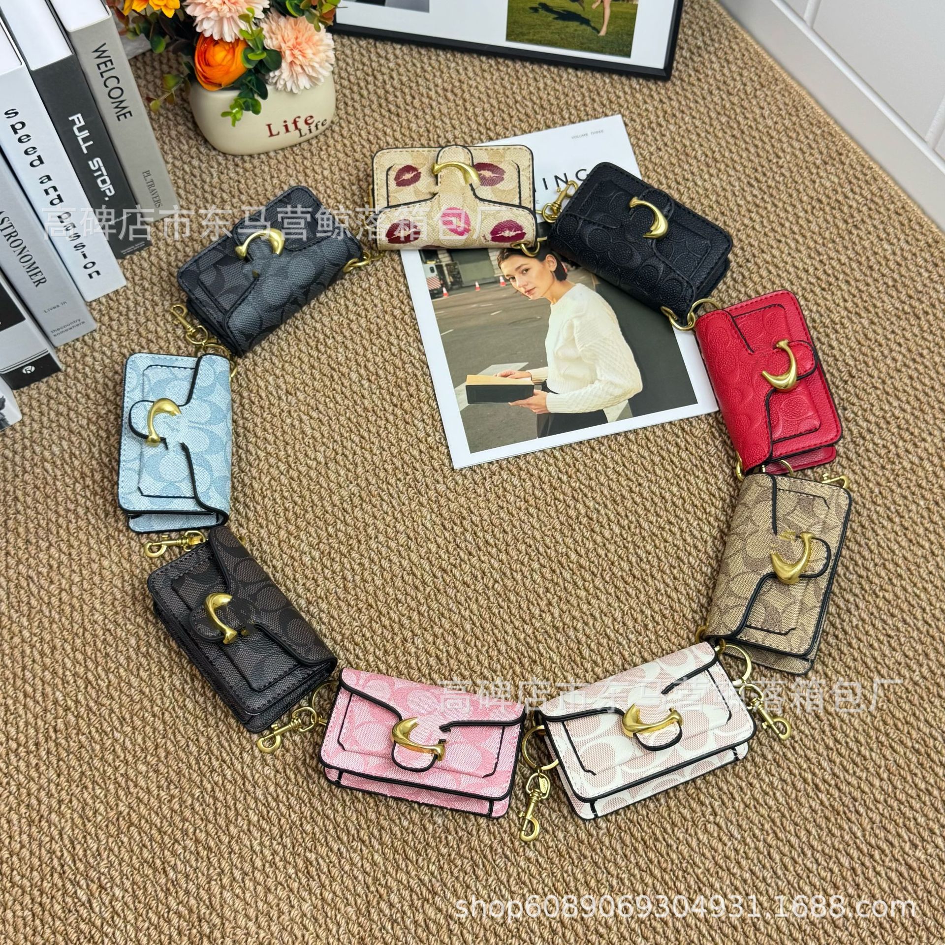 Cross-Border New C Koujia Bags Foreign Trade Wholesale Presbyopic Small Square Bag Women's Mini Mini Pendant Accessories Lipstick Bag QC-foto från 1688 på Qualit.ly