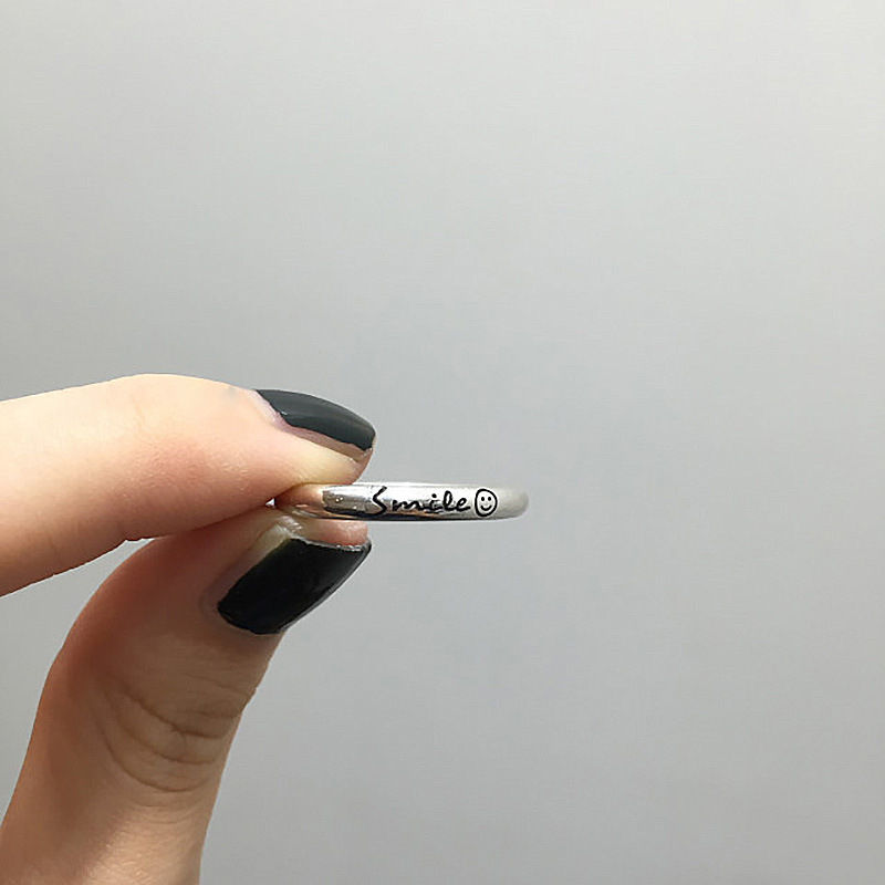 New Korean and Japanese Style Heavy Ring with Light Aperture Design for Women, Simple and Versatile Open-Ended Index Finger Ring, Trendy