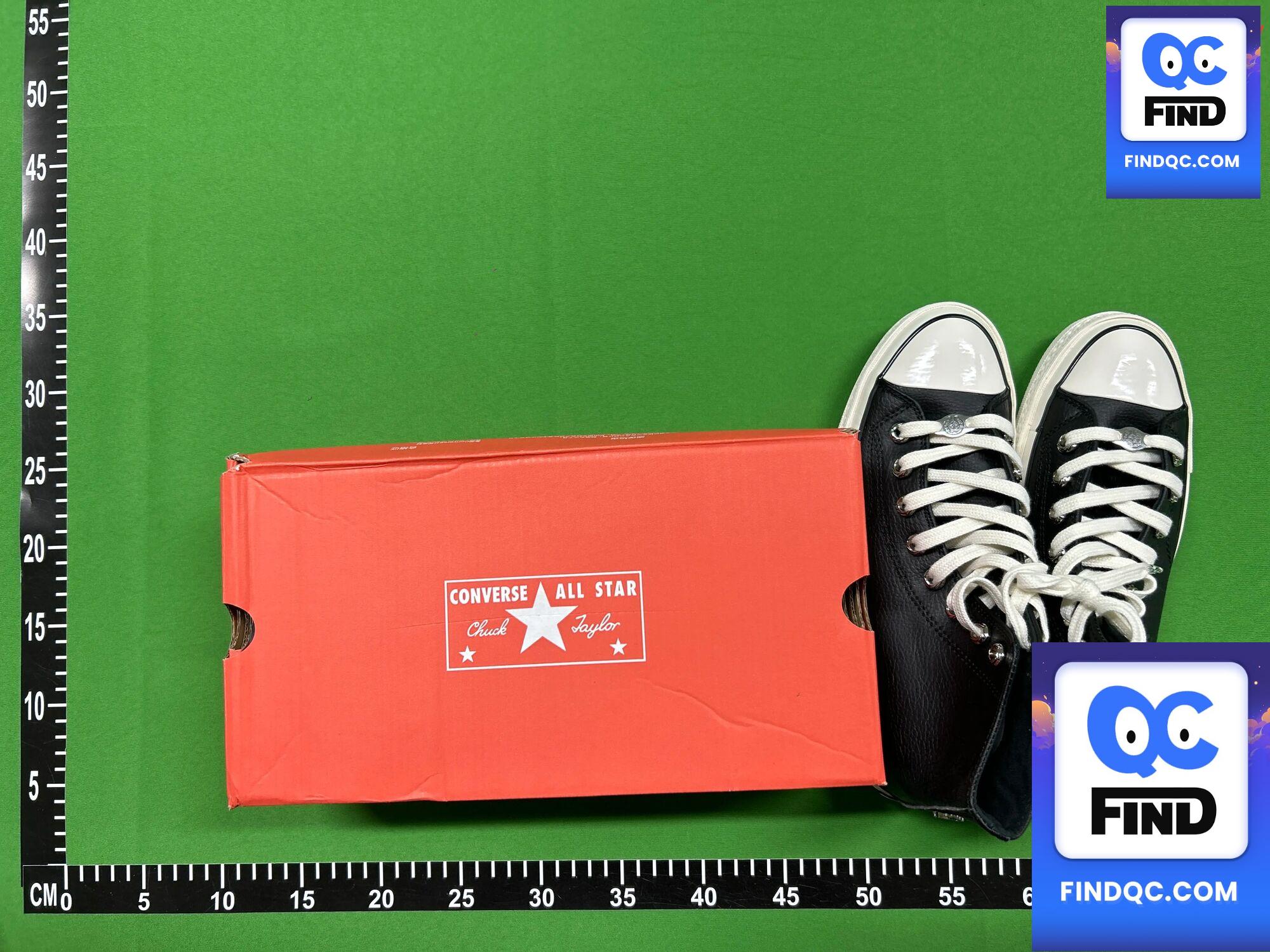 Converse Chuck 70 Hi Black/White Leather High-Top Shoes QC