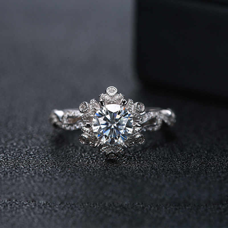 Yanyu Retro Wedding Ring First Snow Ring Women's Niche Design High-End Fashion Index Finger Ring Personalized Factory Direct Sale