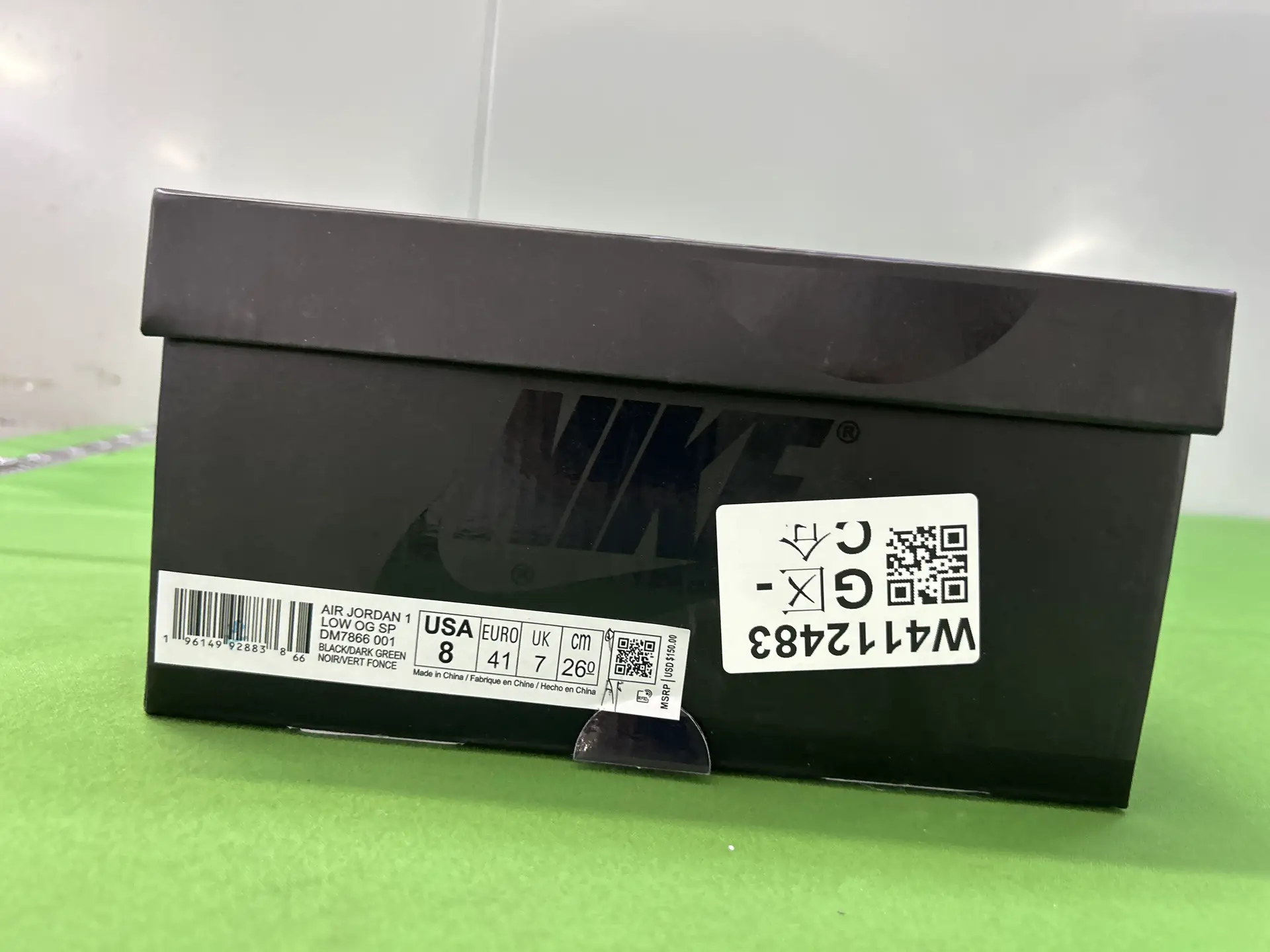 AIR JORDAN 1 LOW OG SP BLACK/DARK GREEN