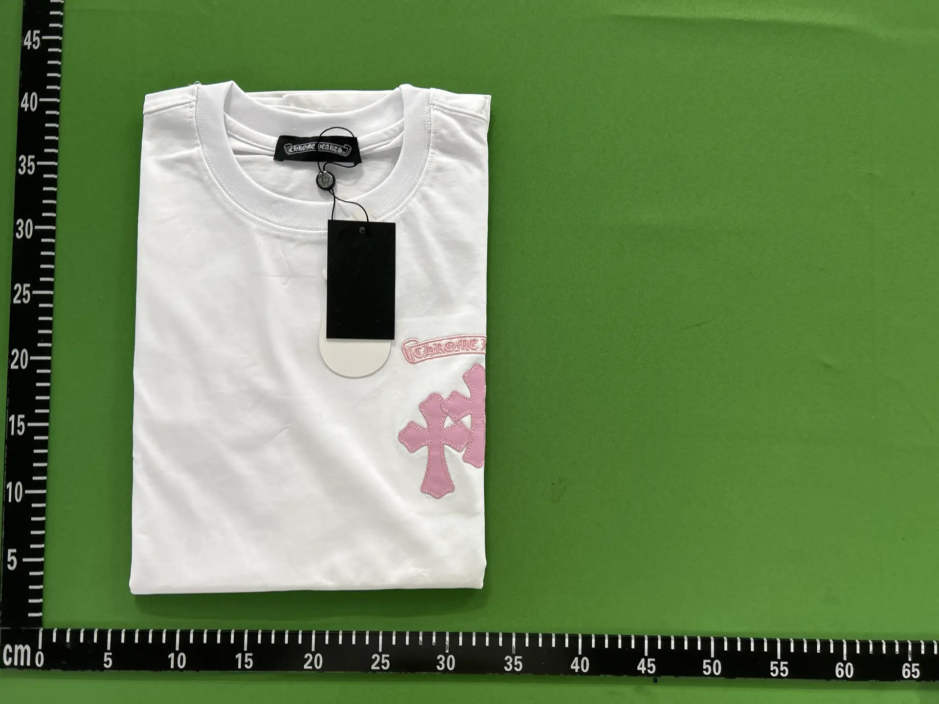 Chrome Hearts White T-Shirt Pink Cross