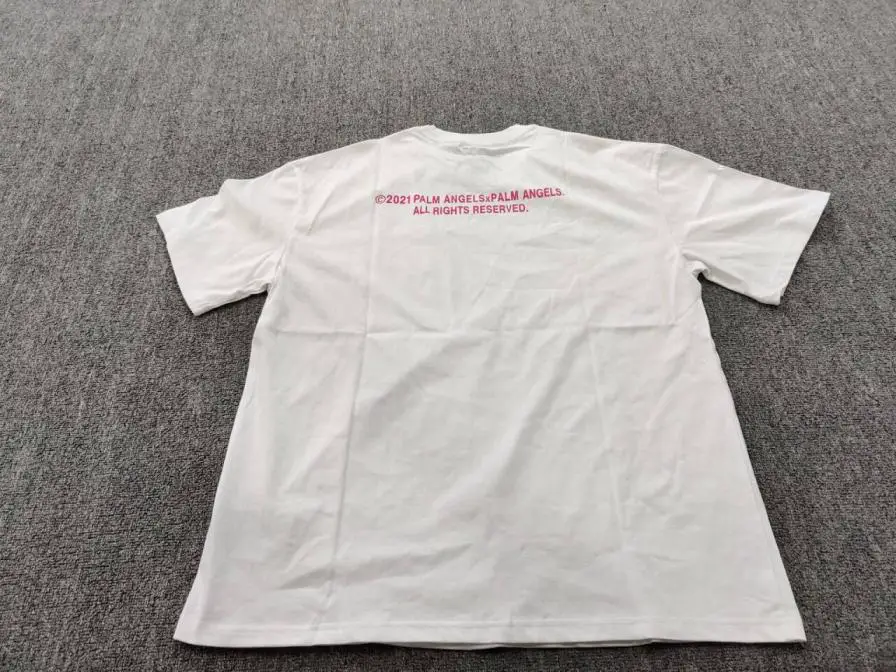 Palm Angels White Cotton T-Shirt