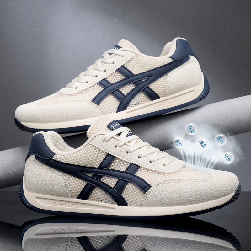 Summer Popular Mesh Men's Shoes, Hollow Breathable Casual Forrest Gump Shoes, Soft Sole Comfortable Running Shoes, Direct Sales from Putian Factory