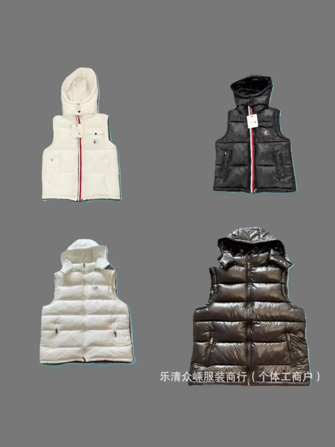 Autumn and Winter New Cross-Border Men's and Women's Mengjia Maya Classic Thickeneded Removable Hooded Sleeveless Comfortable Warm Vest