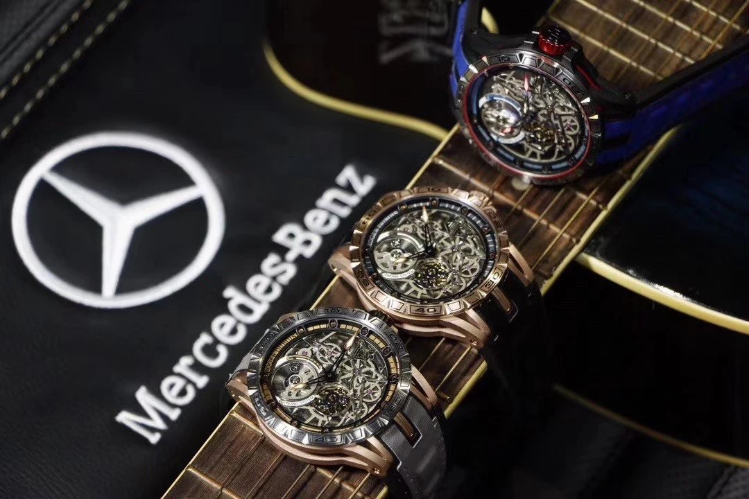 罗杰杜彼 ROGER DUBUIS (豪爵)Excalibur 王者系列 自动上链机芯,表壳:46毫米 ,