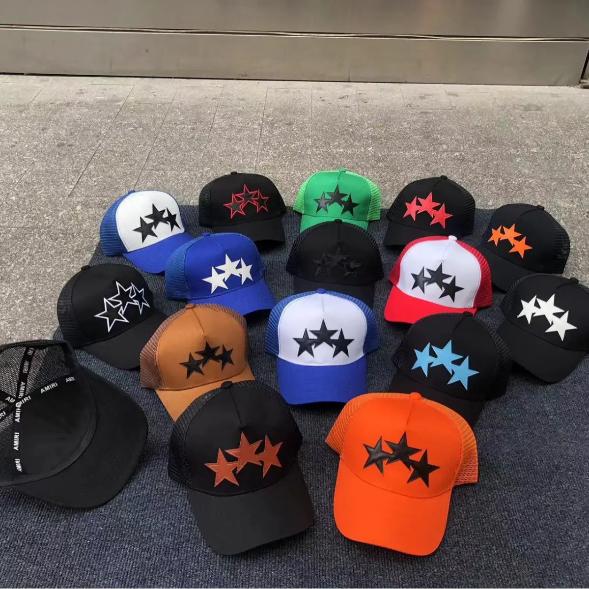 Amiri Hat Correct Version Star Hat Truck Hat Men's and Women's Canvas Baseball Cap European and American Truck Hat Wholesale