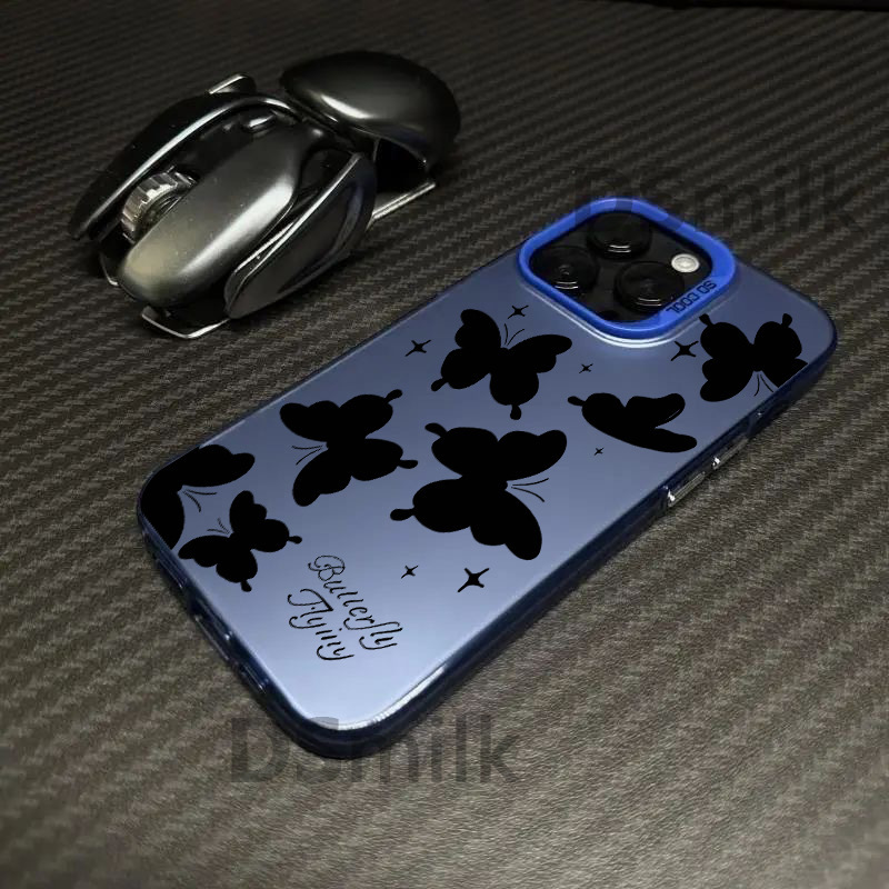 Cross-Border Popular Butterfly Iphone16Pro Mobile Phone Case 15 Laser Case 14 Apple 12 Anti-Fall 11Xsmax Hard 78