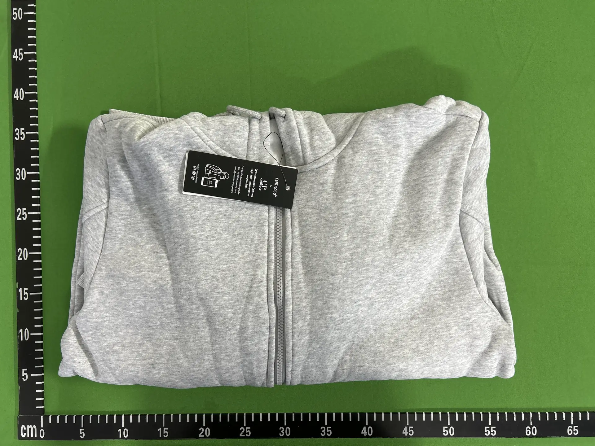 CP Company Zip Hoodie Light Grey