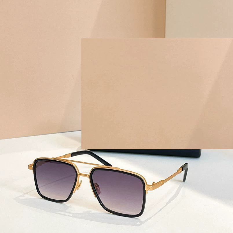 Fashionable new sunglasses with high quality, high texture, versatile, trendy sunshade H106 box, atmospheric metal