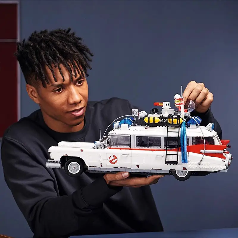 Compatible with Lego 10274 Mechanical Series Ghostbusters Ecto-1 Ghostbusters Creative Building Block Toys