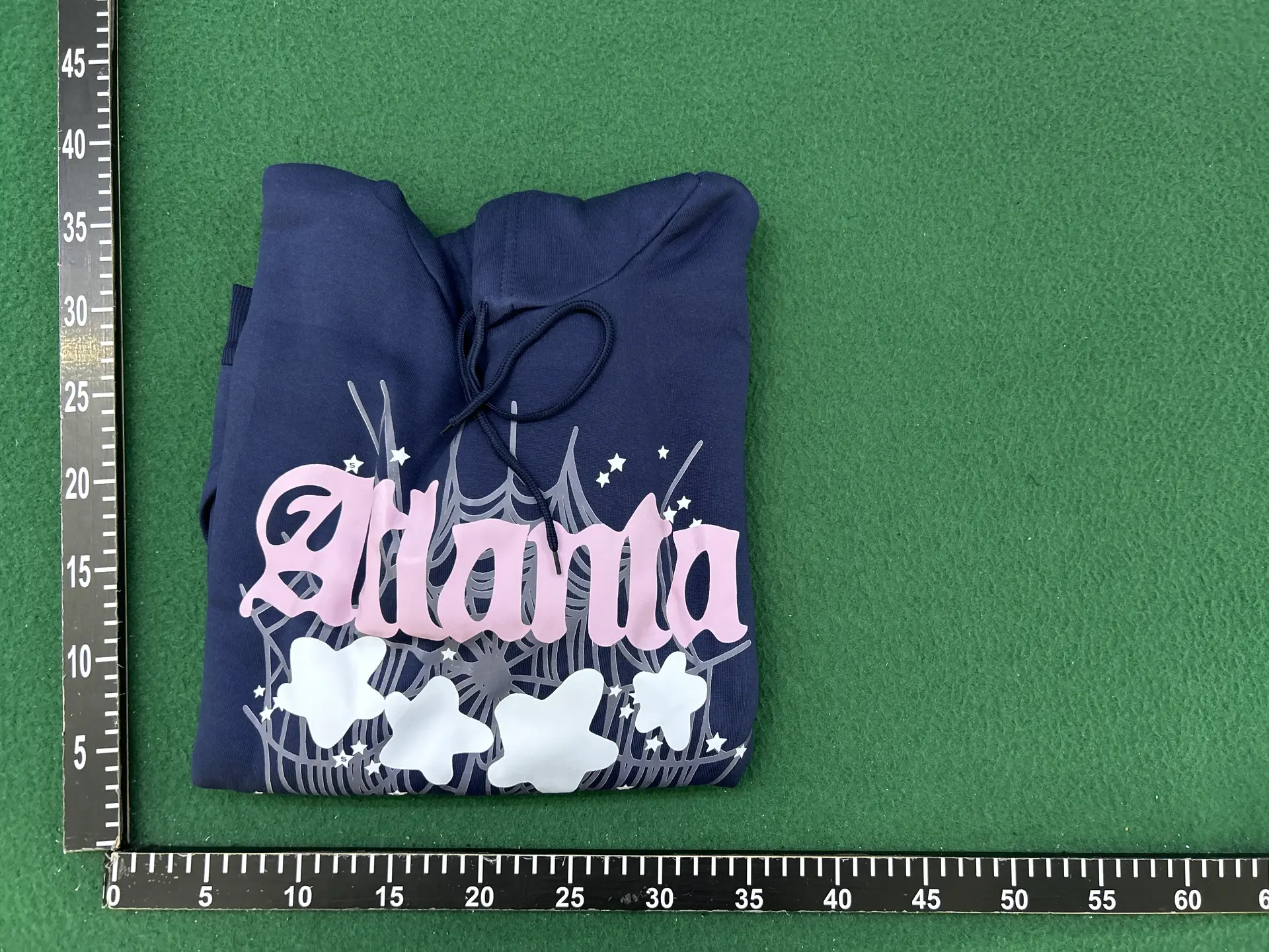 Overseas original blockbuster 450G thick cake velvet sweater hoodie men's foam print spider Sp5der hoodies