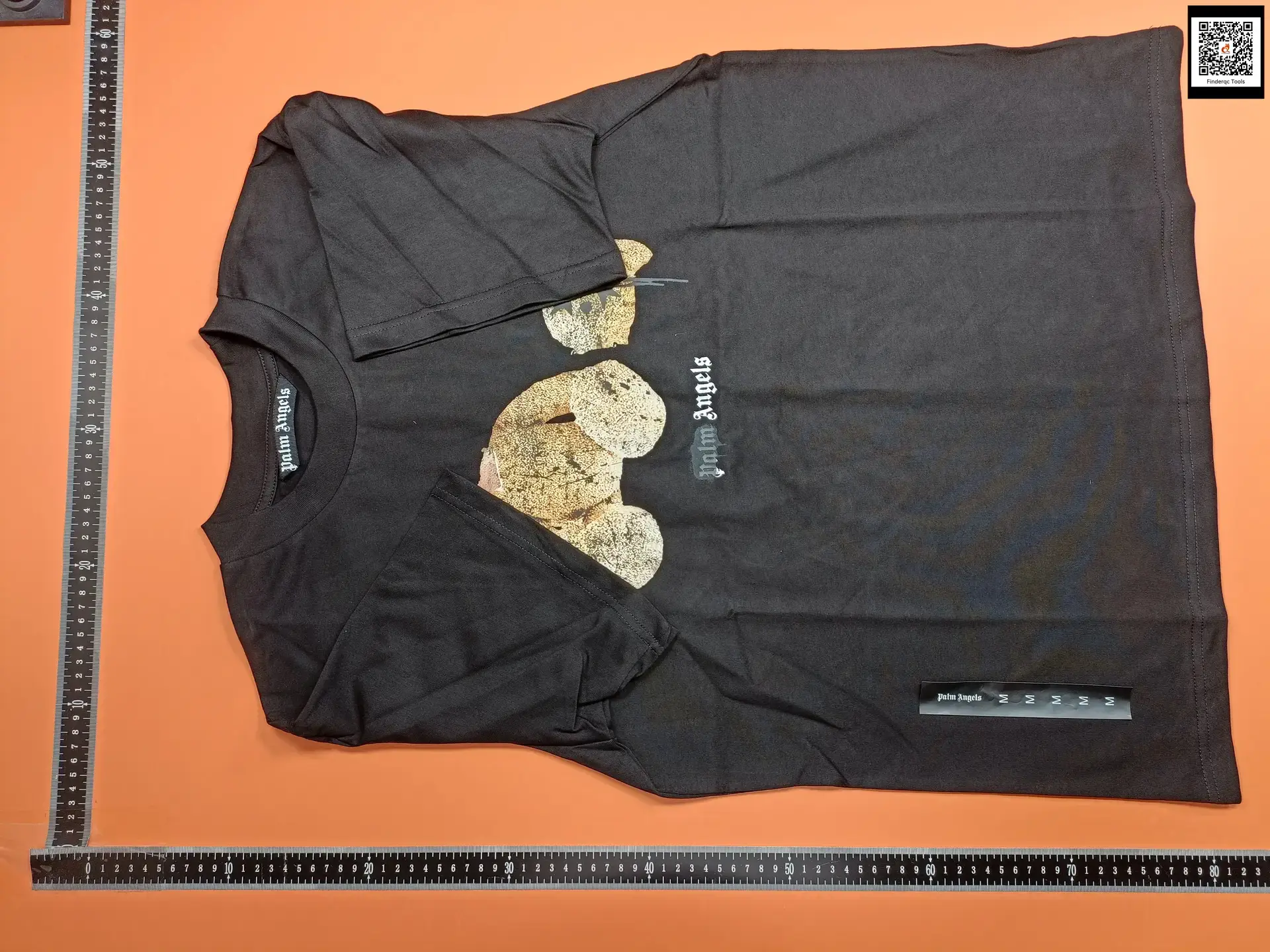 Angels decapitated bear shark butterfly lettering bear palm angel print unisex short sleeve T-shirt loose fit couple