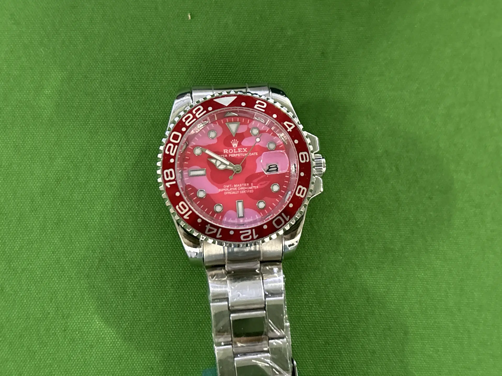 Rolex GMT-Master II Superlative Chronometer Officially Certified Red Camouflage