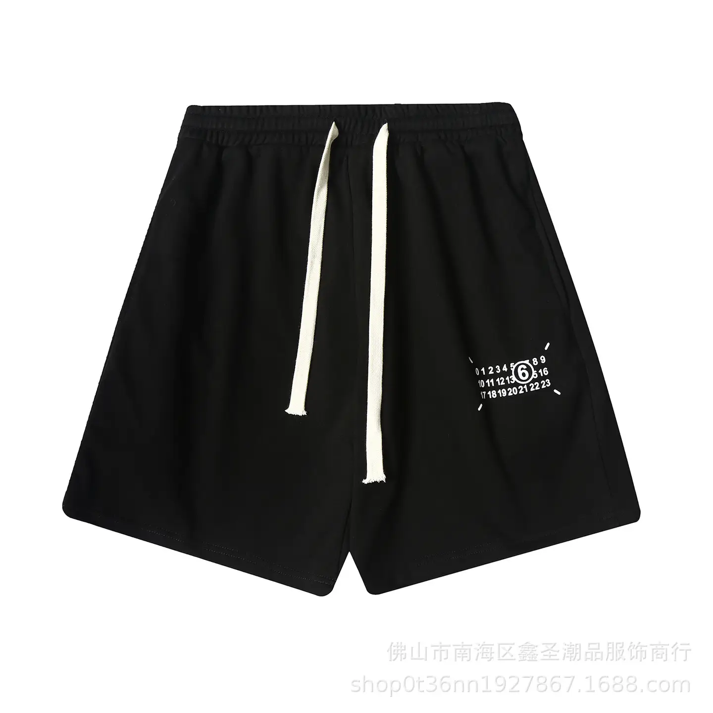 24S New Product Maisonmargiela Mm6 Classic Digital Logo Printed Embroidered Casual Shorts