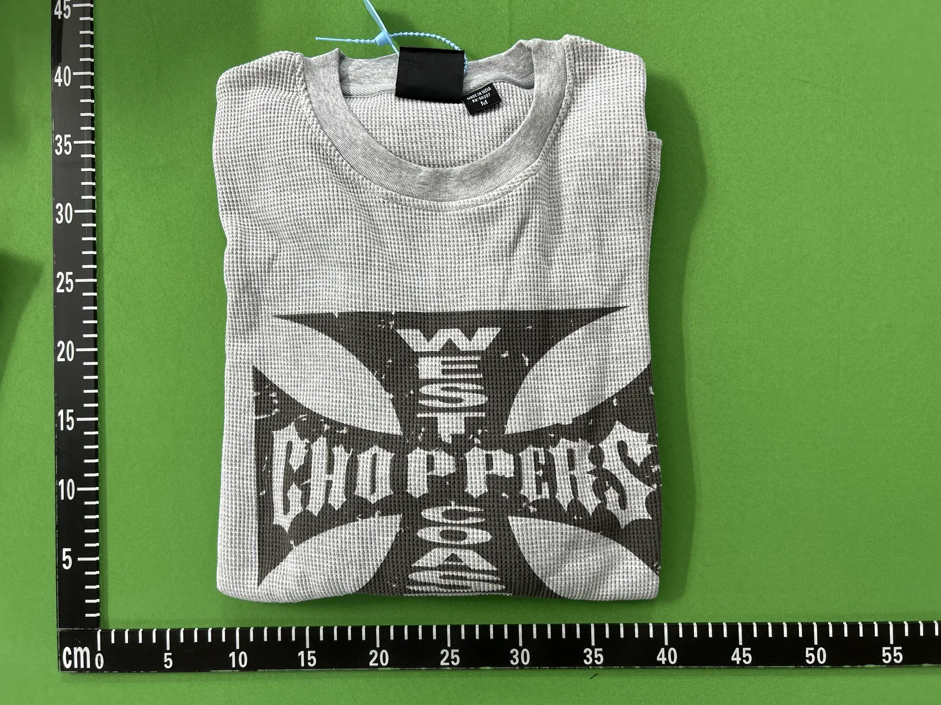 Fp Waffle Cross Logo Washed Retro American High Street Loose Casual Long-Sleeved T-Shirt for Men and Women, Same Style for Couples